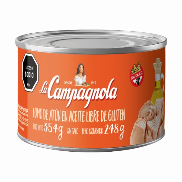 La Campagnola Lomo De Atún En Aceite 354g