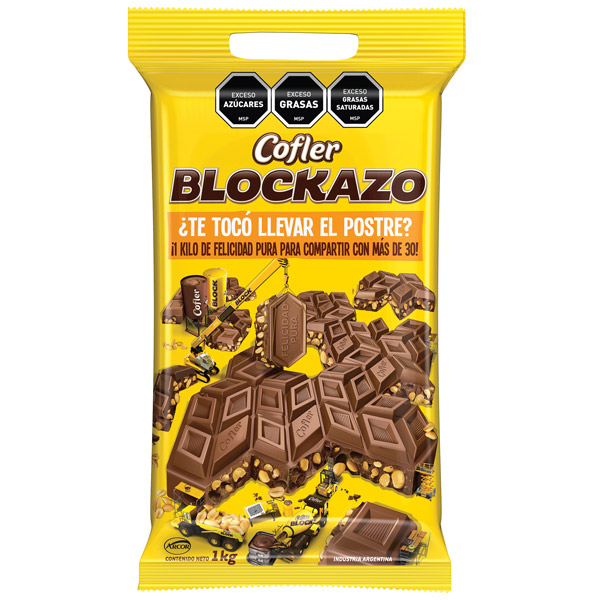 Tableta Cofler Block  Blockazo 1kg