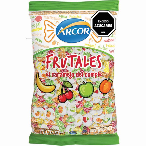 Caramelos Masticables Frutales 800g
