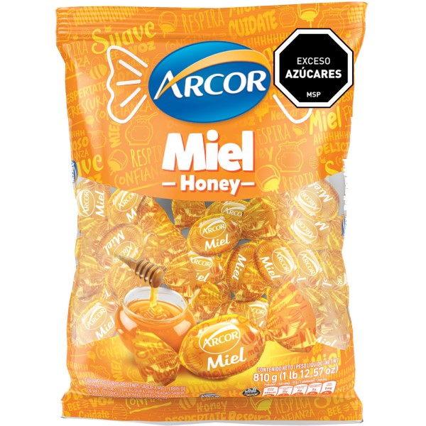 Caramelos Rellenos Arcor Miel 140g