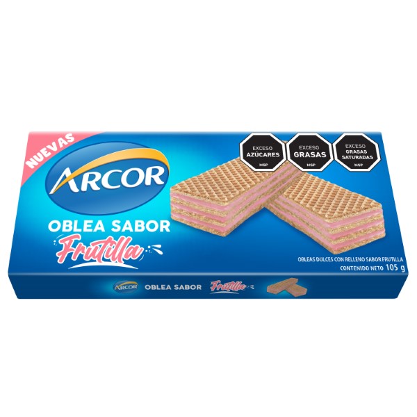 Oblea Arcor Frutilla 108g