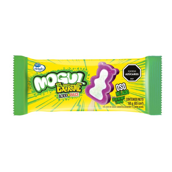 Helado Arcor Mogul Extreme Oso Helado Blueberry Y Limón 60g