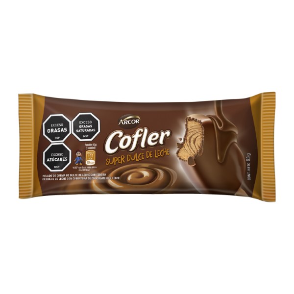 Helado Cofler Arcor Super Dulce De Leche 63g