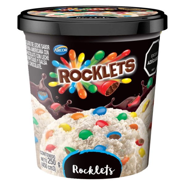 Helado Rocklets Crema Americana 250g