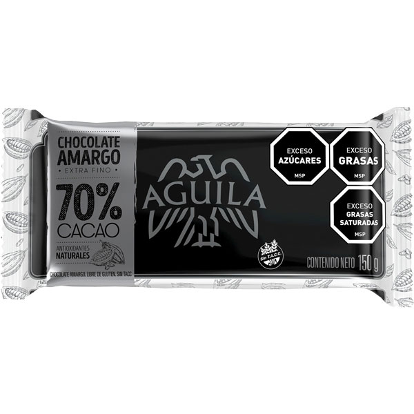 Tableta Chocolate Águila 70% Cacao 150g