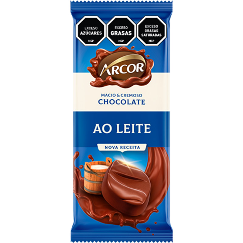 Tableta Arcor Chocolate Con Leche 80g