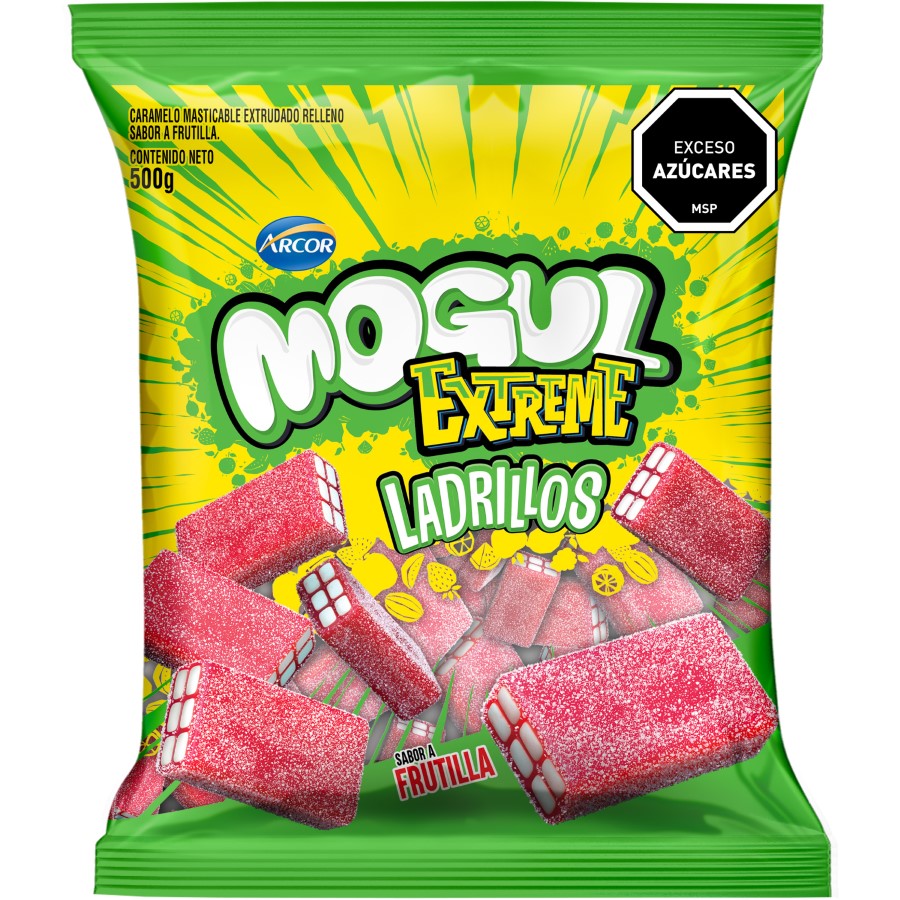 Mogul Extreme Ladrillos Frutilla 500g