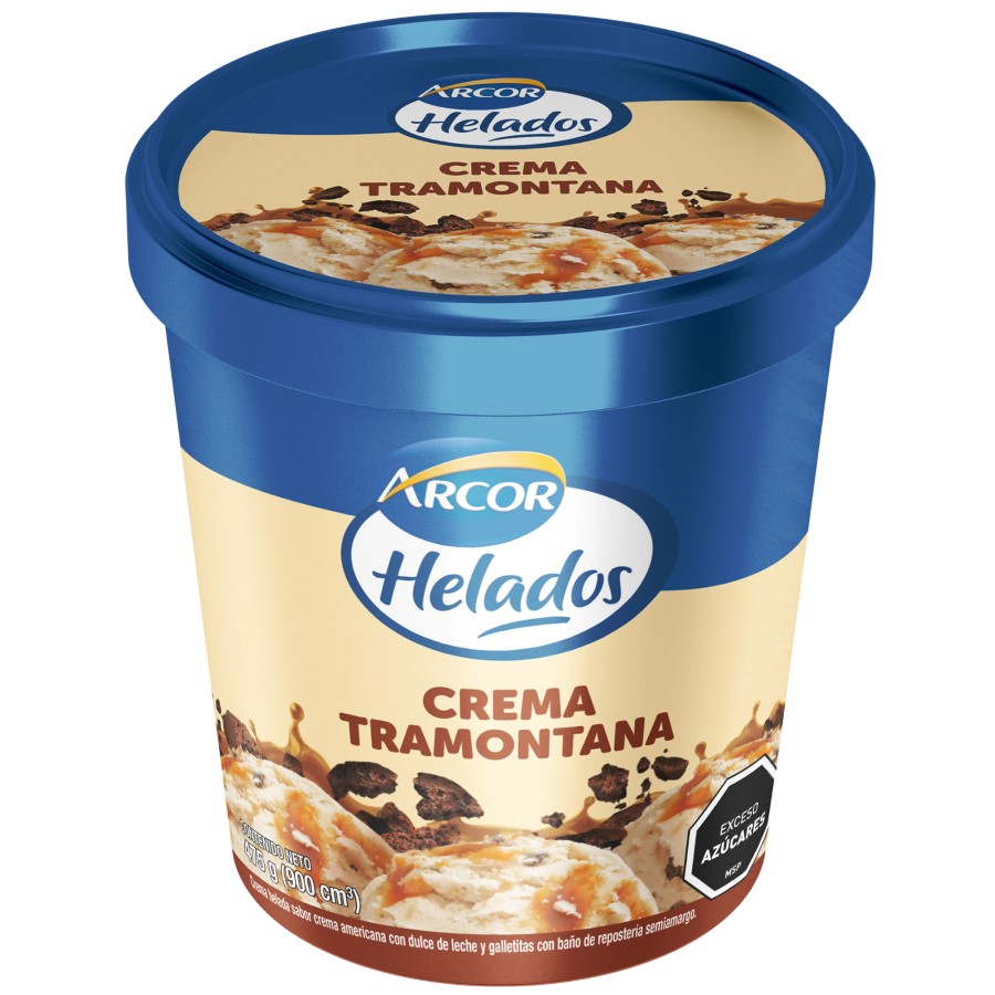 Helado Arcor Crema Tramontana 900cc