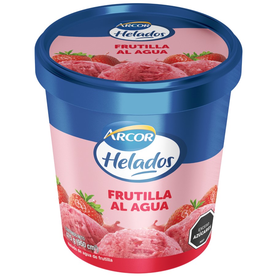 Helado Arcor Frutilla Al Agua 900cc