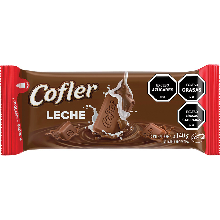 Tabletas Cofler Chocolate Con Leche 140g