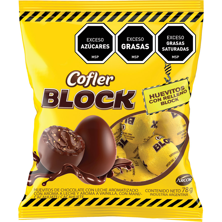 Huevitos Cofler Block 10 X 7,8g