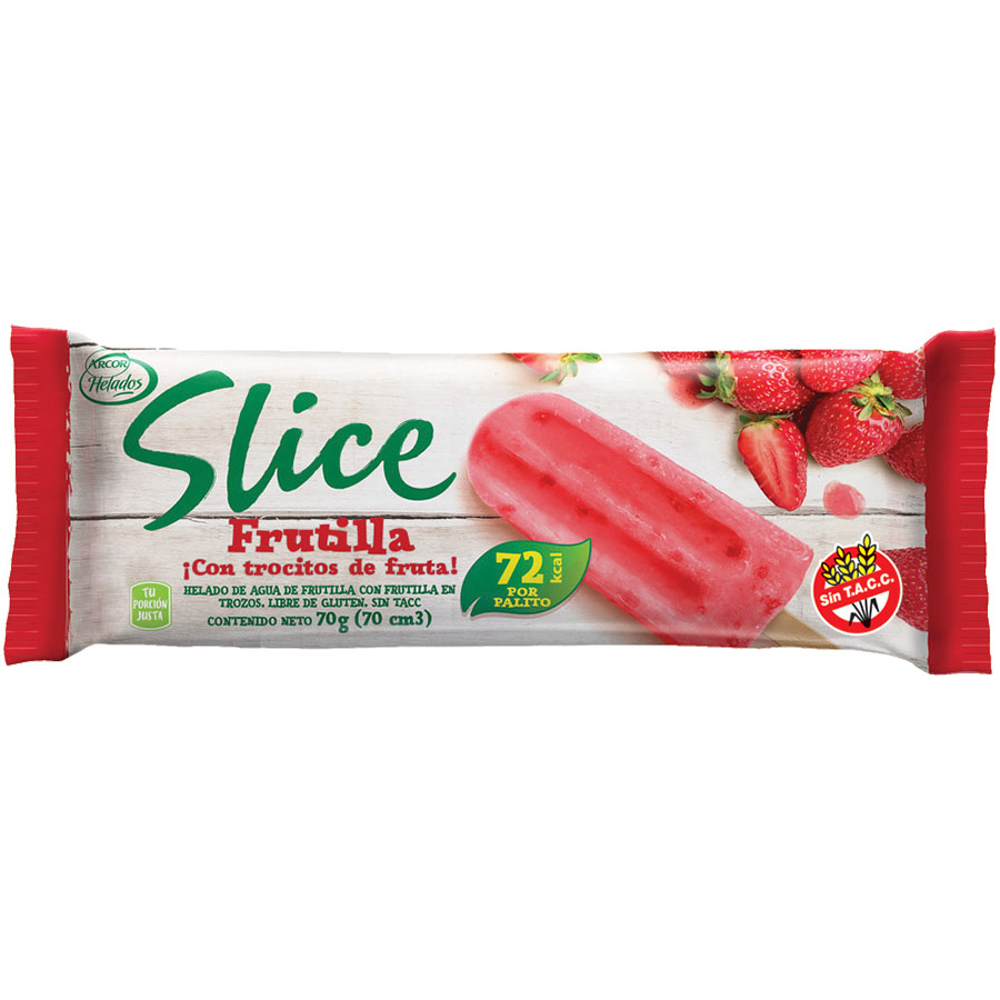 Helado Arcor Slice Frutilla 70g