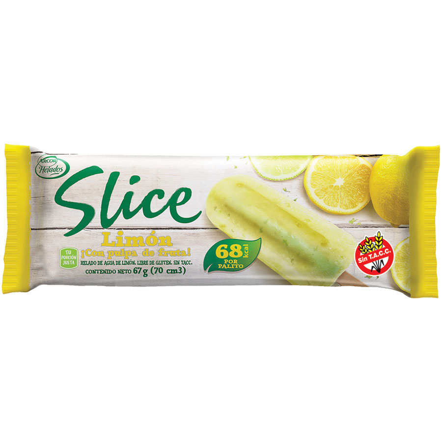 Helado Arcor Slice Limón 67g