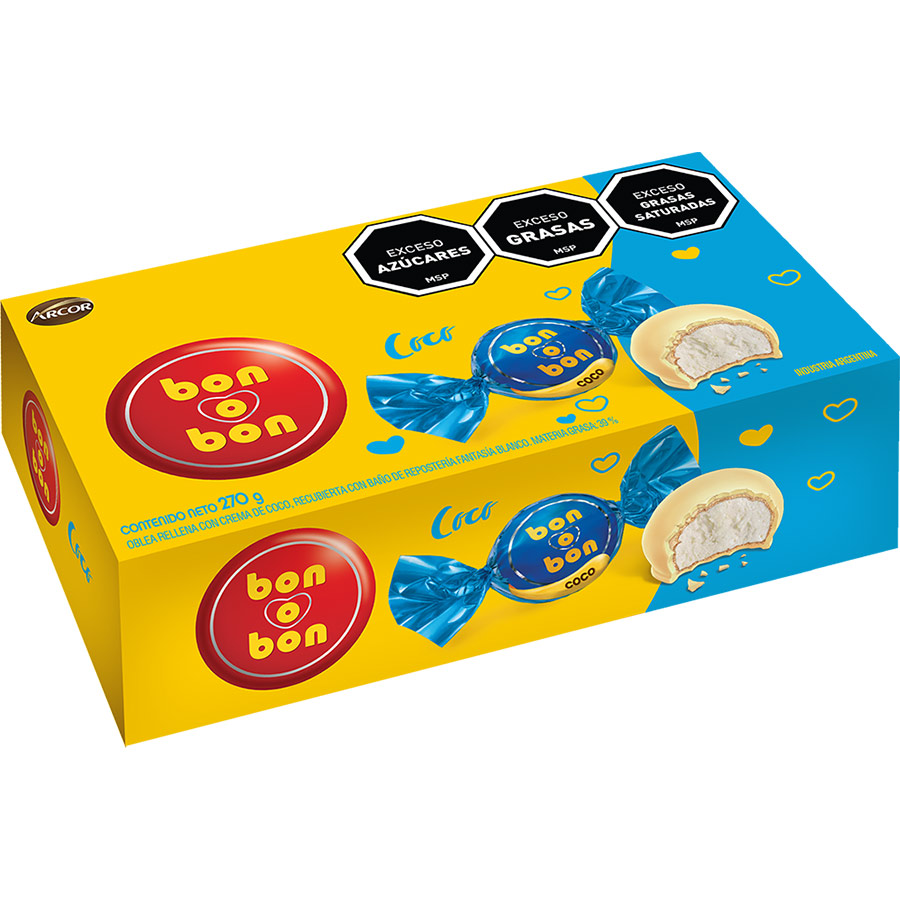 Bombonera Bon O Bon Coco 270g
