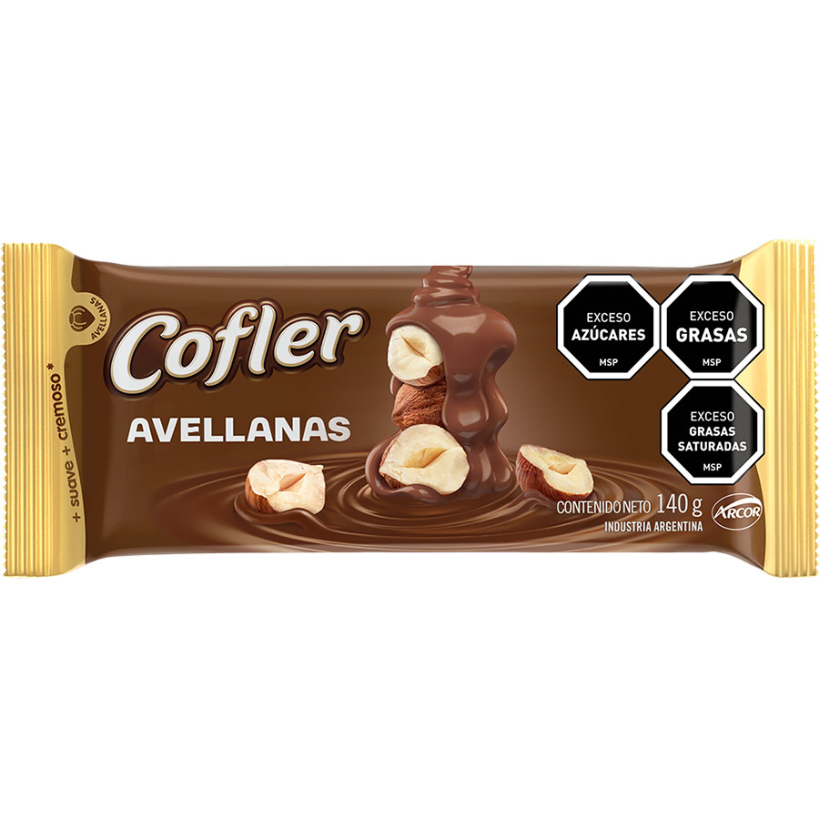 Tabletas Cofler Chocolate Con Leche Y Avellanas 140g