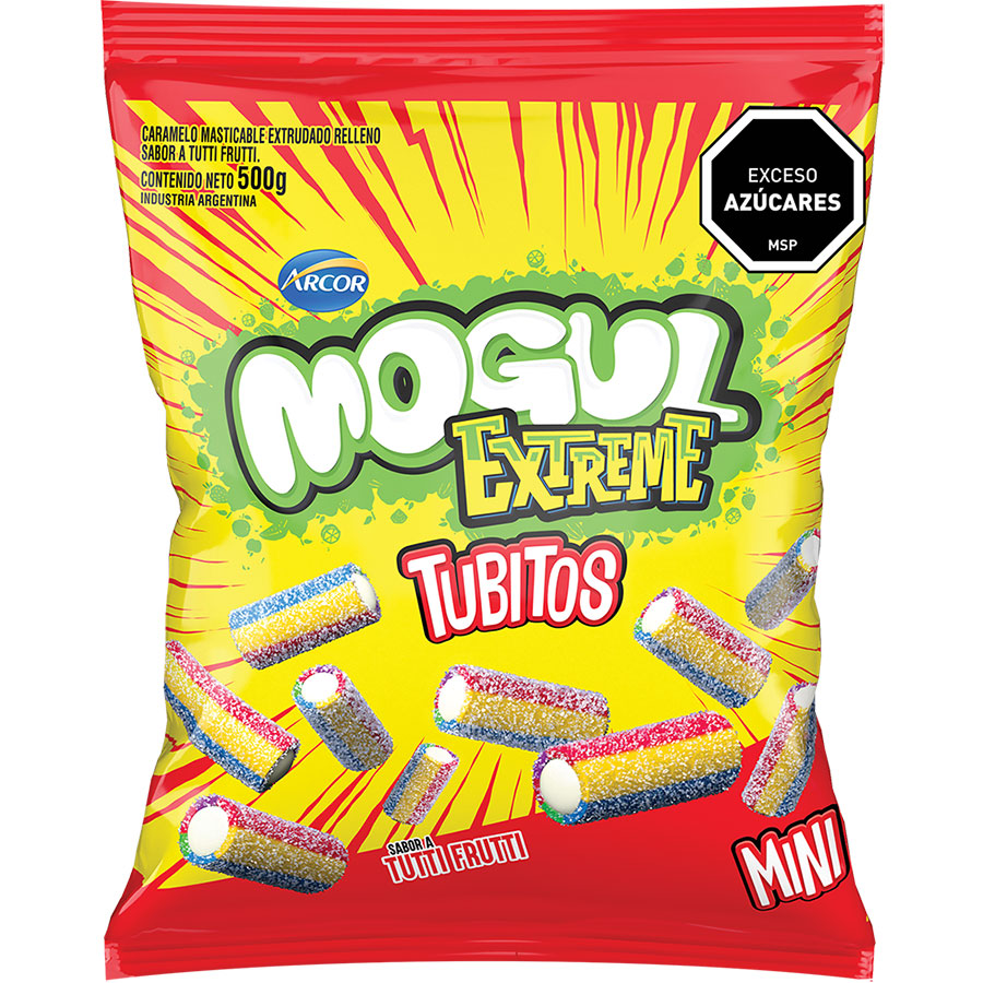 Mogul Extreme Mini Tubitos Tutti Frutti 500g